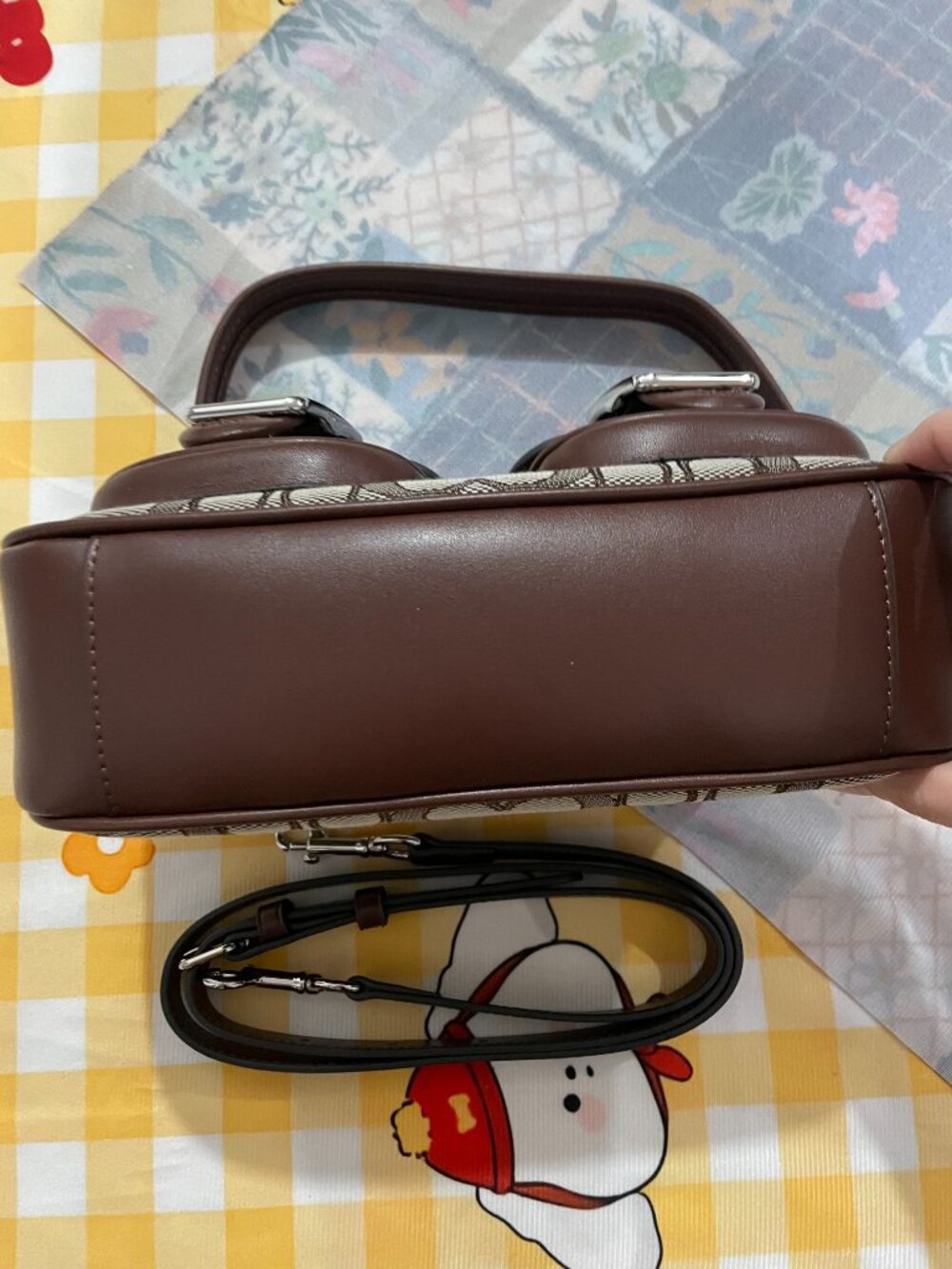 Coach Signature Double-Buckle Bag (Underarm/Crossbody) - Picture 4 of 12